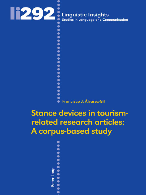 Title details for Stance Devices in Tourism-Related Research Articles by Francisco J. Álvarez-Gil - Available